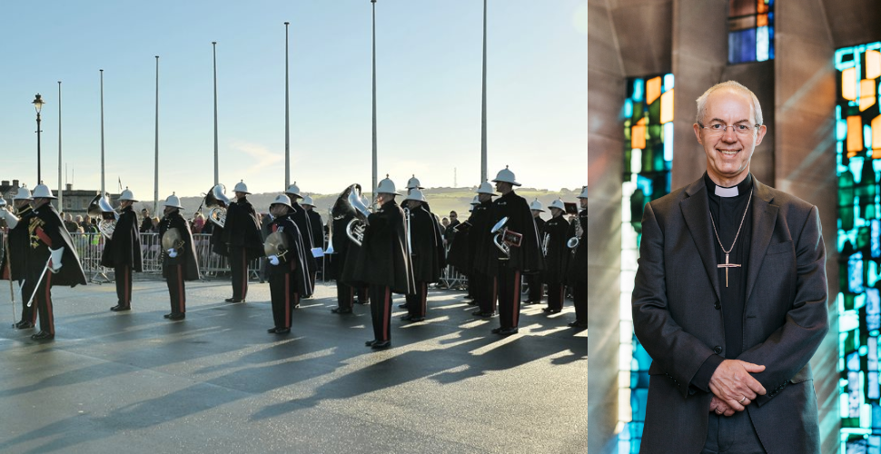 Archbishop of Canterbury attending Remembrance Sunday on Plymouth Hoe